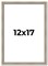 Classic Modern Silver Picture Frame - UV Acrylic, Foam Board Backing, Hanging Hardware